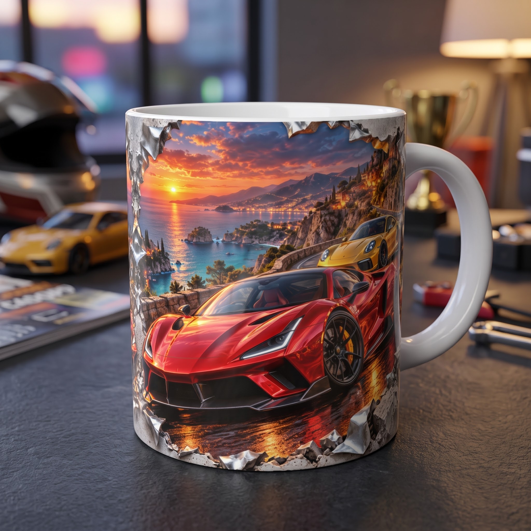 Keramický hrnek „Pobřežní adrenalin“ – 330 ml